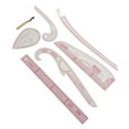 thumbnail image 2 of Pattern Sewing Ruler, High Accuracy 7 Pieces French Curve Ruler Transparent  for DIY, 2 of 7