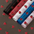 thumbnail image 2 of FWSA Wraps Strawberry Flower Wrapping Paper, Blue Bouquet Gift Wrap Paper, 20 Sheets, 2 of 4