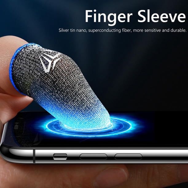 2pcs S02 Finger Cots Cover Game Controller Finger Sleeve para PUBG Azul Sywqhk Para estrenar