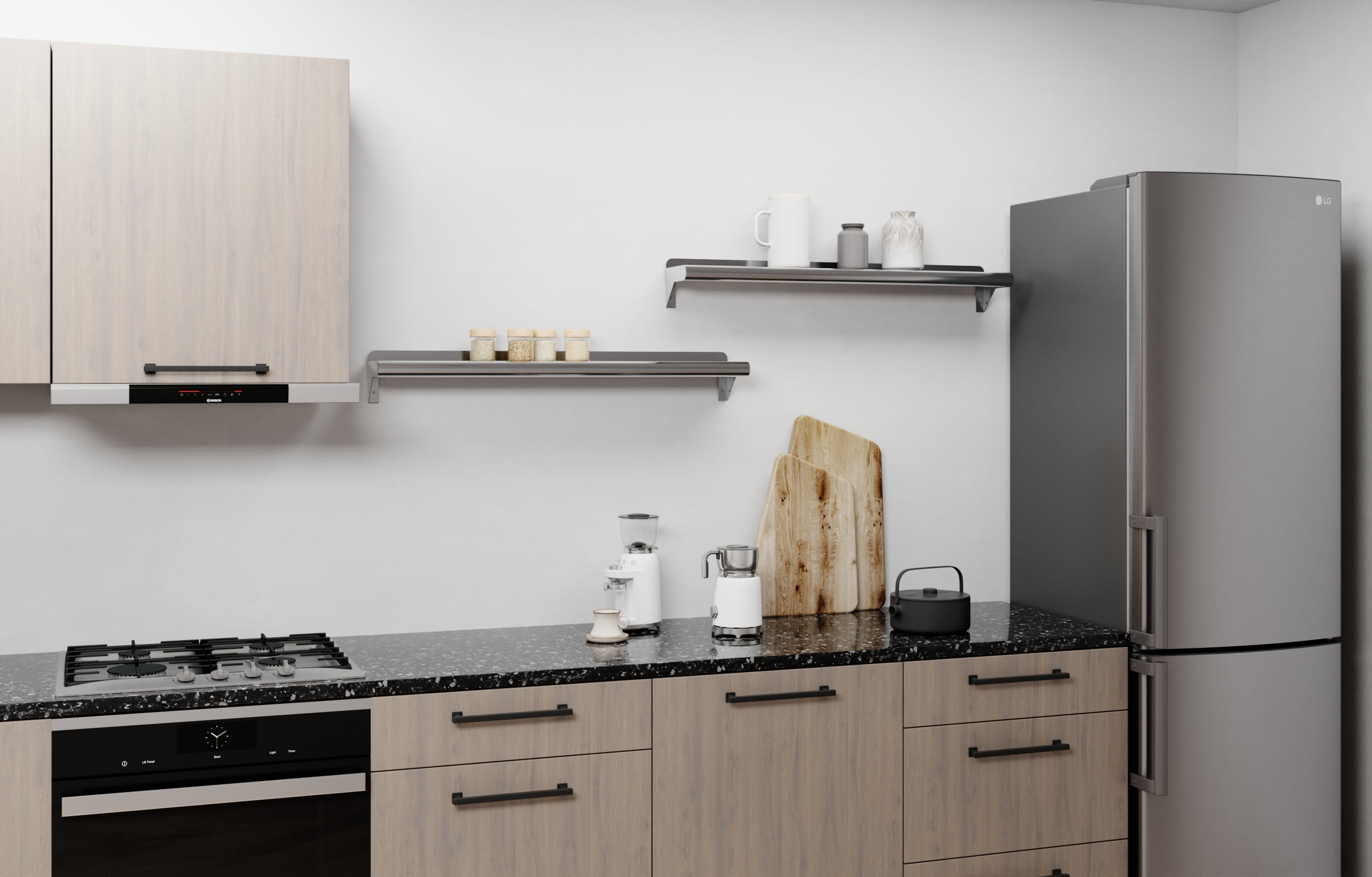 AmGood 6 in. x 36 in. Stainless Steel Wall Shelf | NSF Certified | Appliance & Equipment Metal Shelving | Kitchen, Restaurant, Garage, Laundry, Utility Room