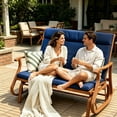 thumbnail image 6 of Outdoor Loveseat Cushions, Fade-Resistant Patio Bench Cushion with Backrest, Lounge Seat back Pads 48*42*3.5in, 6 of 6