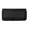 thumbnail image 6 of Nylon Cellphone Holster for Samsung Galaxy A32 A33 A53 A54,S22+,S23 FE,iPhone 11 Pro Max,XS Max,TCL ION X ION V - Horizontal Case Canvas Waist Carrying Pouch with Belt Clip/Loops,Black, 6 of 9