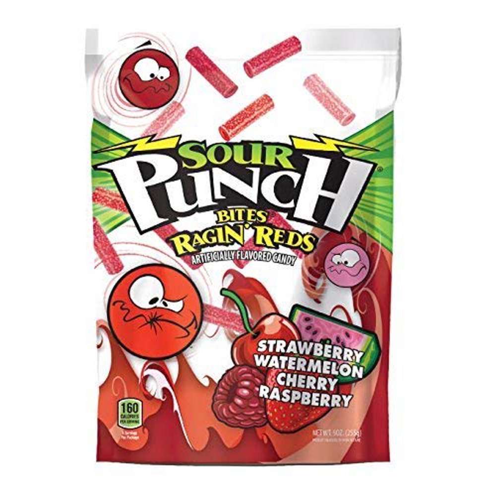 Sour Punch Ragin Reds Chewy Bites 9oz