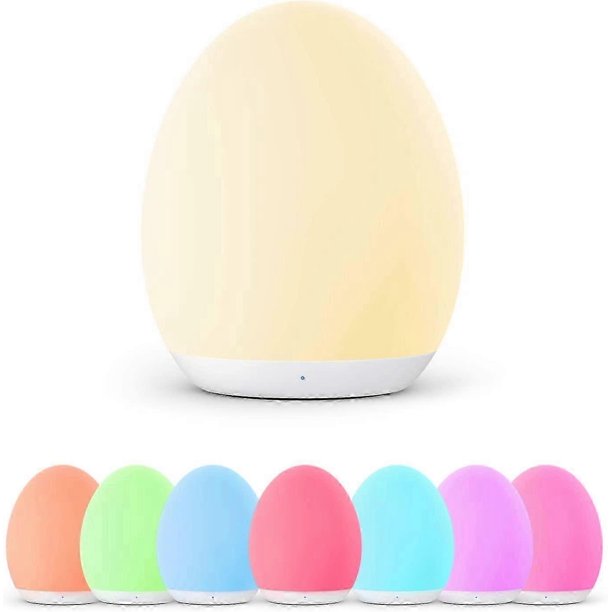 LED Night Light for Children, Night Light Child USB Rechargeable Silicone Baby Sleep Aid, Touch Control, Dimmable, Color Changing Night Lamp for