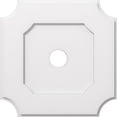 thumbnail image 1 of Ekena Millwork CMP20LE-03000 20 Po OD x 3 Po ID Carré Locke Architectural Grade PVC Contemporain Médaillon de Plafond, 1 of 4