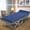 Cozy Blue, variant on Slsy Folding Camping Cot with 2 Sided Mattress for Adults, 75"L x 28"W Heavy Duty Sleeping Cot Bed, Portable Guest Bed with Carry Bag