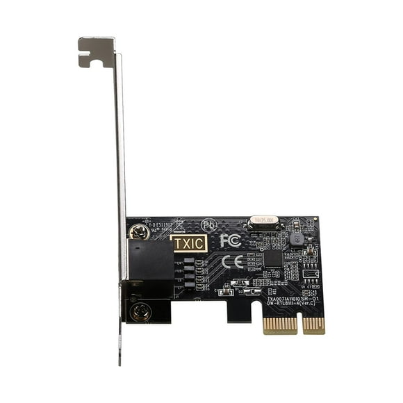 Adaptador de red Mini tarjeta PCIe CUTICAT 1 puerto tarjeta controladora LAN para PC de escritorio 10/100/1000Mbps con soporte de perfil bajo RJ 45