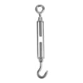 thumbnail image 2 of Hook Open Body Turnbuckle Straning / Rigging Screw Barrel Strainer - M8, 2 of 7