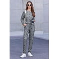 thumbnail image 4 of KISSGAL Jogger Pajama Set Long Sleeve Sleepwear Soft Pj Set Comfy Lounge Set Nightwear with Pockets, 4 of 7