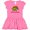 Raspberry with Polka Dots, variant on Inktastic Santa-Saurus! Christmas Dinosaur Gift Baby Girl Dress