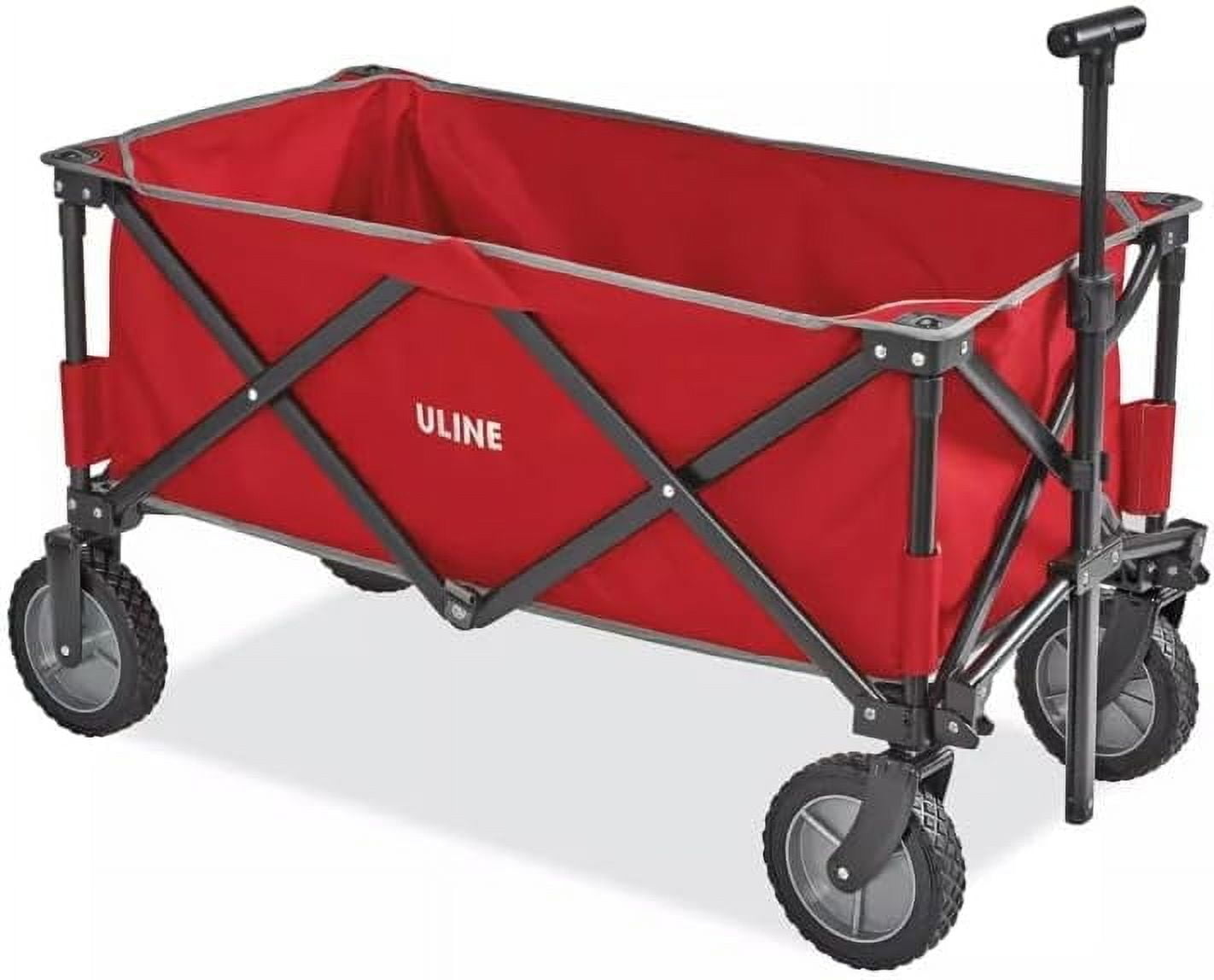 ULINE Large Foldable Outdoor Utility Wagon - Collapsible Cart for