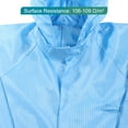 thumbnail image 6 of ESD Lab Coat Anti Static Clothing Science One Piece Clothes Elastic Cuff with Hat Hood Uniform Work (Blue, L), 6 of 6