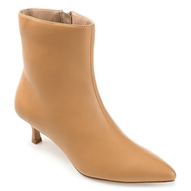 Journee Womens Arely Pointed Toe Kitten Heel Ankle Booties, Widths Available