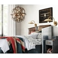thumbnail image 3 of Pathson Industrial Wall Sconce, Gooseneck Swing Arm Antique Metal Shade Lighting Fixture for Bedroom Living Room, 3 of 17