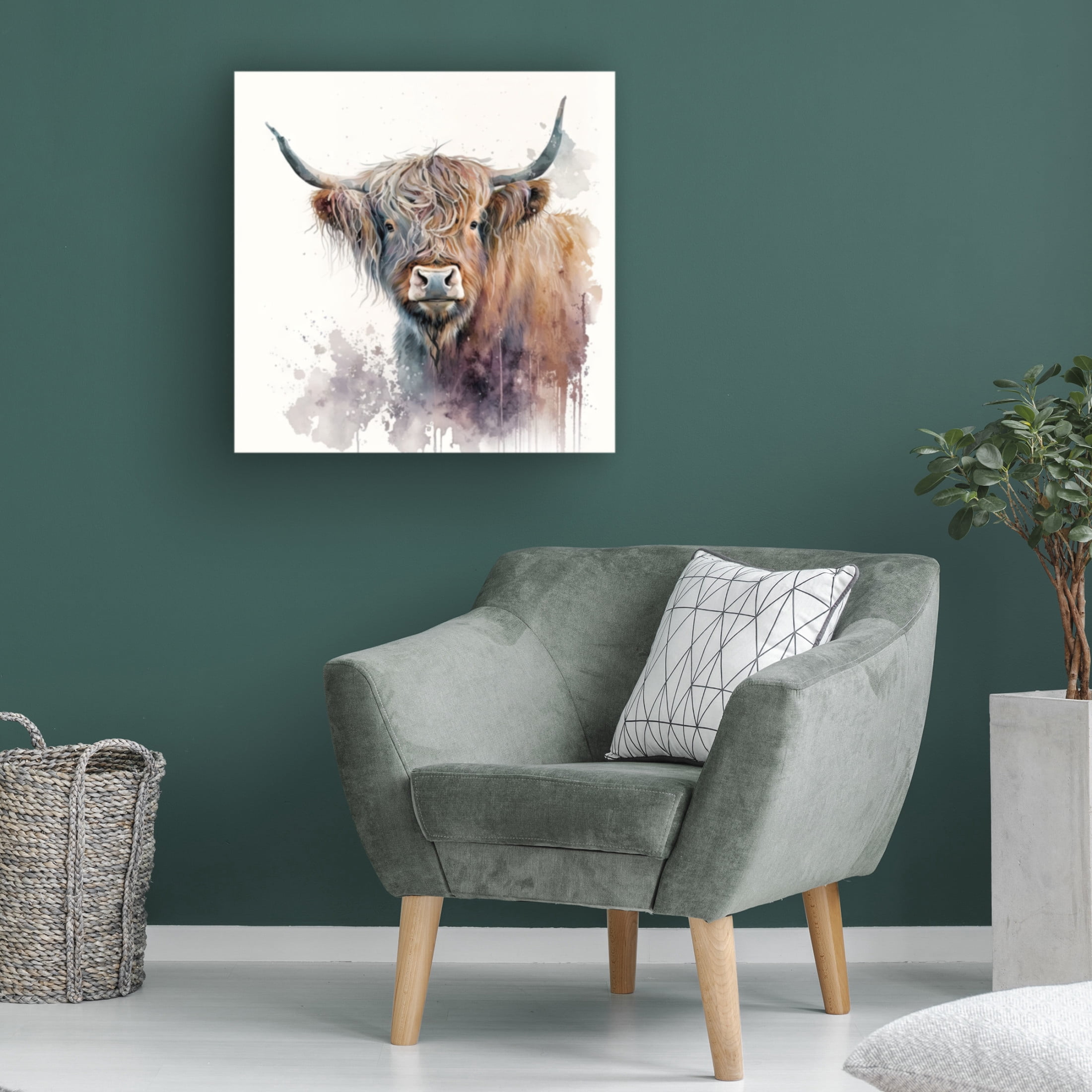 Canvas Wall Art - The Golden Valley 'Red' Wall Art for Living Room, Bedroom, or Office Décor by Trademark Fine Art - 14 x 14 Inches