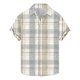 thumbnail image 1 of Camisas de Manga Larga de los Hombres Impresas de Manga Corta Top de la Camisa de Solapa, Moda Informal para el Ocio Y las Vacaciones, 1 of 9
