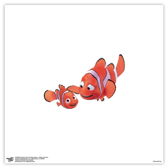 Gallery Pops Disney Pixar Finding Nemo - Father and Son Wall Art, Unframed Version, 12" x 12"