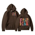 thumbnail image 2 of LEKDFST Faith Over Fear Christian Hoodies for Women Jesus Bible Verse Oversized Sweatshirt You Are Loved By God Inspirational Pullover Tops Coffee S, 2 of 4
