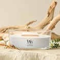 thumbnail image 2 of WoodWick White Tea & Jasmine Scented Ellipse Candle, Crackles as it Burns, Up to 50 hrs burn time, Great for Gifting, 16oz, 2 of 8