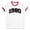 White/Red, variant on 1980 College Style Ringer Tee Shirt Unisex Large White/Black