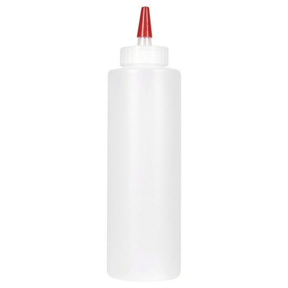 12PC Squeeze Squirt Condiment Bottles for Sauces - 16 Ounce - Perfect Containers for Ketchup, BBQ, Sauces, Syrup