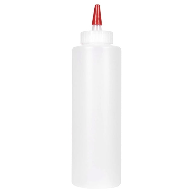12PC Squeeze Squirt Condiment Bottles for Sauces - 16 Ounce - Perfect Containers for Ketchup, BBQ, Sauces, Syrup