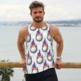 thumbnail image 6 of Picia Golf balls Printed Men’s Performance Tank, Men's Workout Tank Top Moisture-Wicking Tank Top Muscle tee, Breathable Workout Shirt-Large, 6 of 7