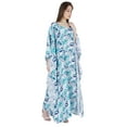 thumbnail image 3 of Moomaya Long Kaftan Maxi Dress For Womens Kimono Sleeves Beachwear Cover Up Plus Size Dresses, 3 of 6