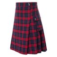 thumbnail image 5 of Mens Fashion Scottish Style Plaid Contrast Color Pocket Pleated Skirt, 5 of 6