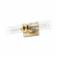 thumbnail image 2 of Hunter - Lenlock 2-light Alturas Gold, Medium Size Vanity Light, Dimmable, Modern Style, for Bedrooms, Dining, Living Rooms - 19933, 2 of 7