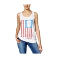 thumbnail image 1 of Marvel Comics Womens Captain America Tank Top, White, Juniors, Medium, 1 of 4