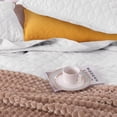 thumbnail image 3 of Exclusivo Mezcla White Twin Quilt Set, Box Pattern Ultrasonic Lightweight Bedspreads, Soft Coverlets Bedding Set with Pillow Sham, 3 of 6