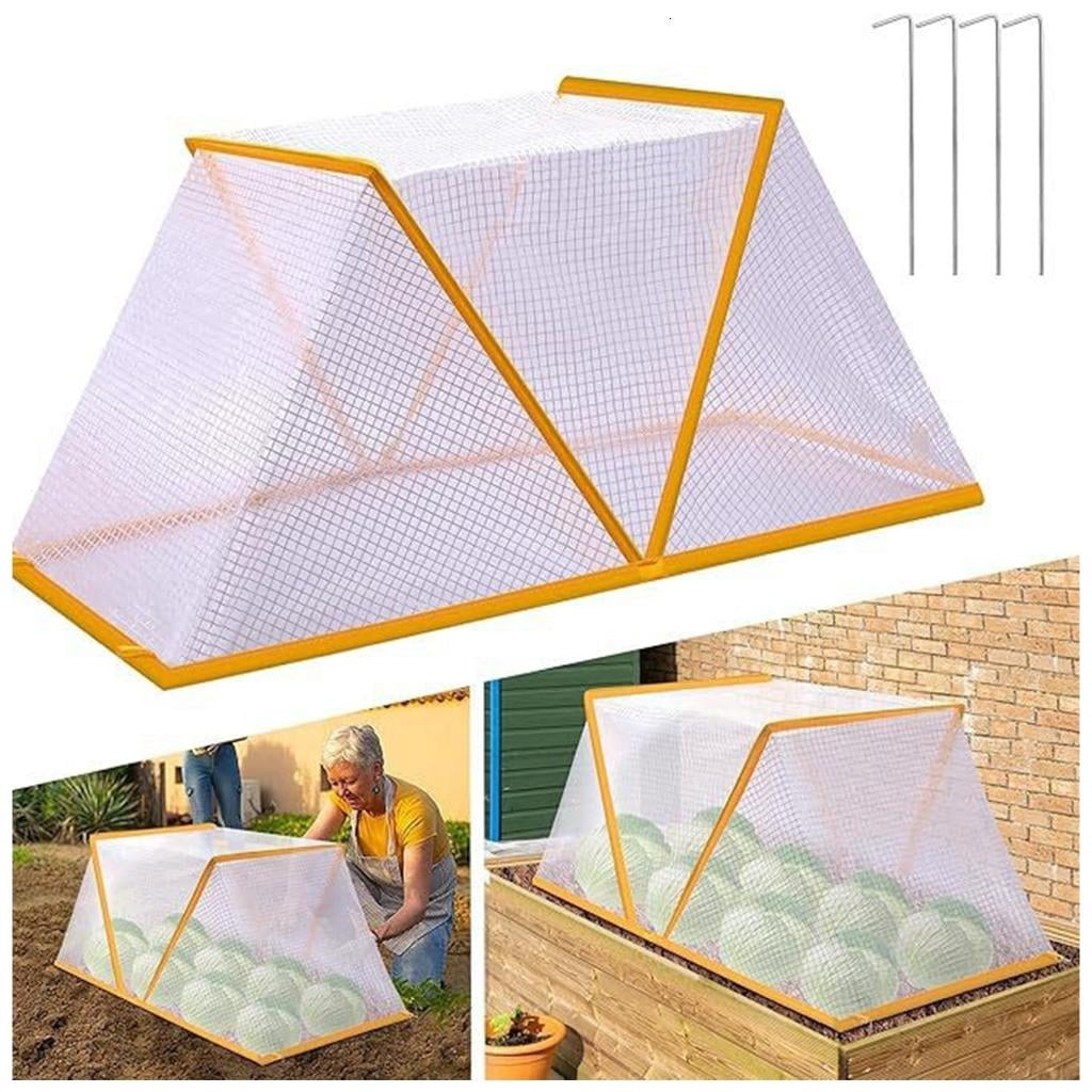 HONCLL Ventilated Plant Guard Covers Animal Barrier Expandable Cage System for Tomatoes Strawberries Flower Beds Balcony Garden