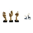 thumbnail image 1 of Estatuas De Pensadores Y Figuras De Renos De Resina. Esculturas De Arte Abstracto. Decoración De Mesa Para Oficina, Estantería, Sala De Estar, Hogar. Artesanías Y Recuerdos., 1 of 8
