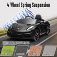 thumbnail image 4 of Porsche 718 Kids Ride On Toy, Electric Car for Toddlers with Remote Control, 4 Wheel Suspension, Bluetooth, Music, LED, Safety Belts, Kids Sports Ride on Car for Toddler 3-6 Yrs Boys Girls Gifts, 4 of 9
