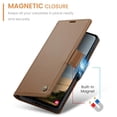 thumbnail image 4 of Funda de Cuero CaseMe For Samsung Galaxy A17 Tipo Billetera con Bloqueo RFID, For Samsung Galaxy A17 Funda Tipo Billetera para Mujer Hombres Tarjetero Cierre Magnético Soporte Tipo Kickstand Funda Ti, 4 of 11