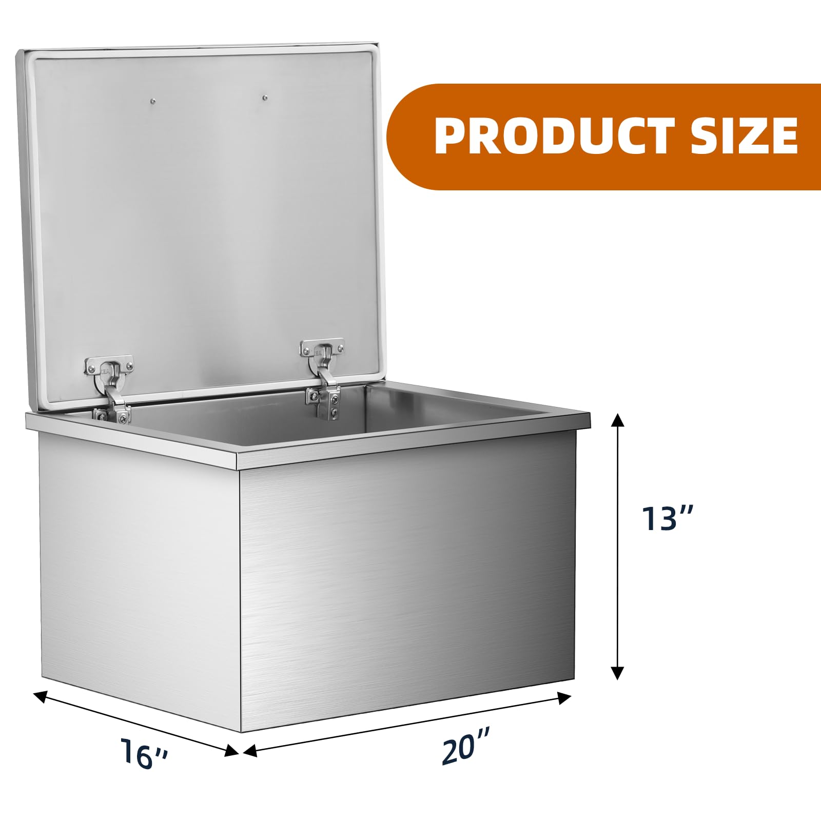 Towallmark Deep Chest Freezer,Mini Upright Small Freezerfor Outdoor Kitchen Patio Ice Bar,Silver