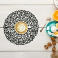 thumbnail image 1 of pdqouc 6 Pack Fine Paper Rope Messy Knitting Placemats Paper Placemats Restaurant Table Decoration Kindergarten DIY Props Background Plate Mat Round Table Place Mats Indoor Dining, 1 of 3