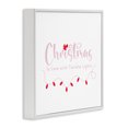 thumbnail image 2 of Christmas Is Love with Lights White Framed Giclee Art, 24 x 24, Made In USA, 2 of 7