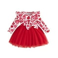 thumbnail image 3 of CAIXIA Baby Girl Outfits Toddler Girls Valentine's Day Outfit Heart Print Tutu Dress Cute Party Dress for Little Girls, 3 of 7