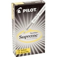 thumbnail image 2 of Pilot 16008 Chisel Tip Spotliter Supreme Highlighter - Fluorescent Yellow Ink, Yellow/White Barrel (1-Dozen), 2 of 2