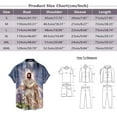 thumbnail image 3 of Mens Easter Shirts Short Sleeved Festive Relaxed Print Mens Clothing,Blue,XL, 3 of 4