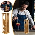 thumbnail image 1 of asddcavvf Bartender Tool Kit Holder Shaker Set Holder Large Capacity Wooden Bartending Tool Storage Rack For Home Restaurant Bar Drink Mixing Disk Rack Kitchen Organizers for Soap And Sponges, 1 of 7