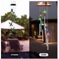 thumbnail image 2 of Lanthium Stainless Steel Solar Hummingbird Wind Chimes Long Lasting Lithium Batt, 2 of 9