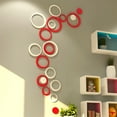 thumbnail image 4 of 3D Circles Ring Wall Stickers Room Wallpaper Home Decor, 4 of 8