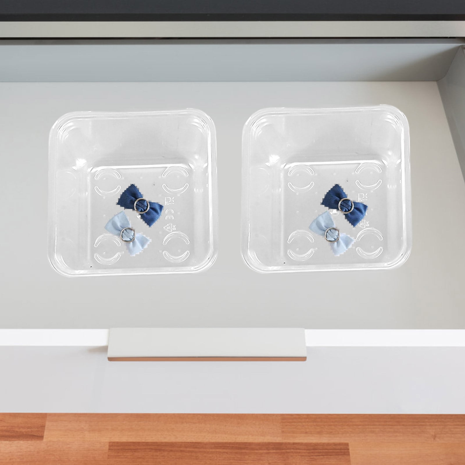 WORGEOUS 13pcs Plastic Dresser Drawer Organizers Drawer Storage Bin for Pens Gadgets