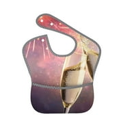 Bingfone Mess-Proof Baby Bib - Waterproof Bib For Baby Boy Or Girl With Food Catcher Pocket, Unisex-2024 New Year