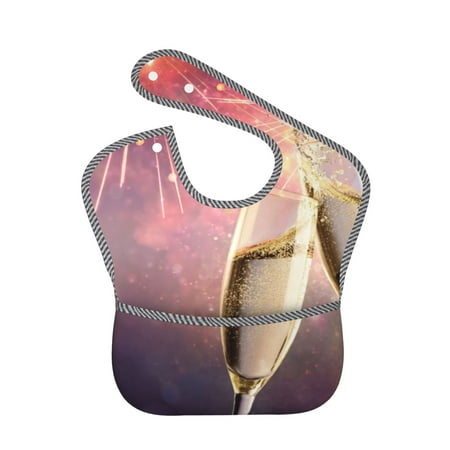 Bingfone Mess-Proof Baby Bib - Waterproof Bib For Baby Boy Or Girl With Food Catcher Pocket, Unisex-2024 New Year