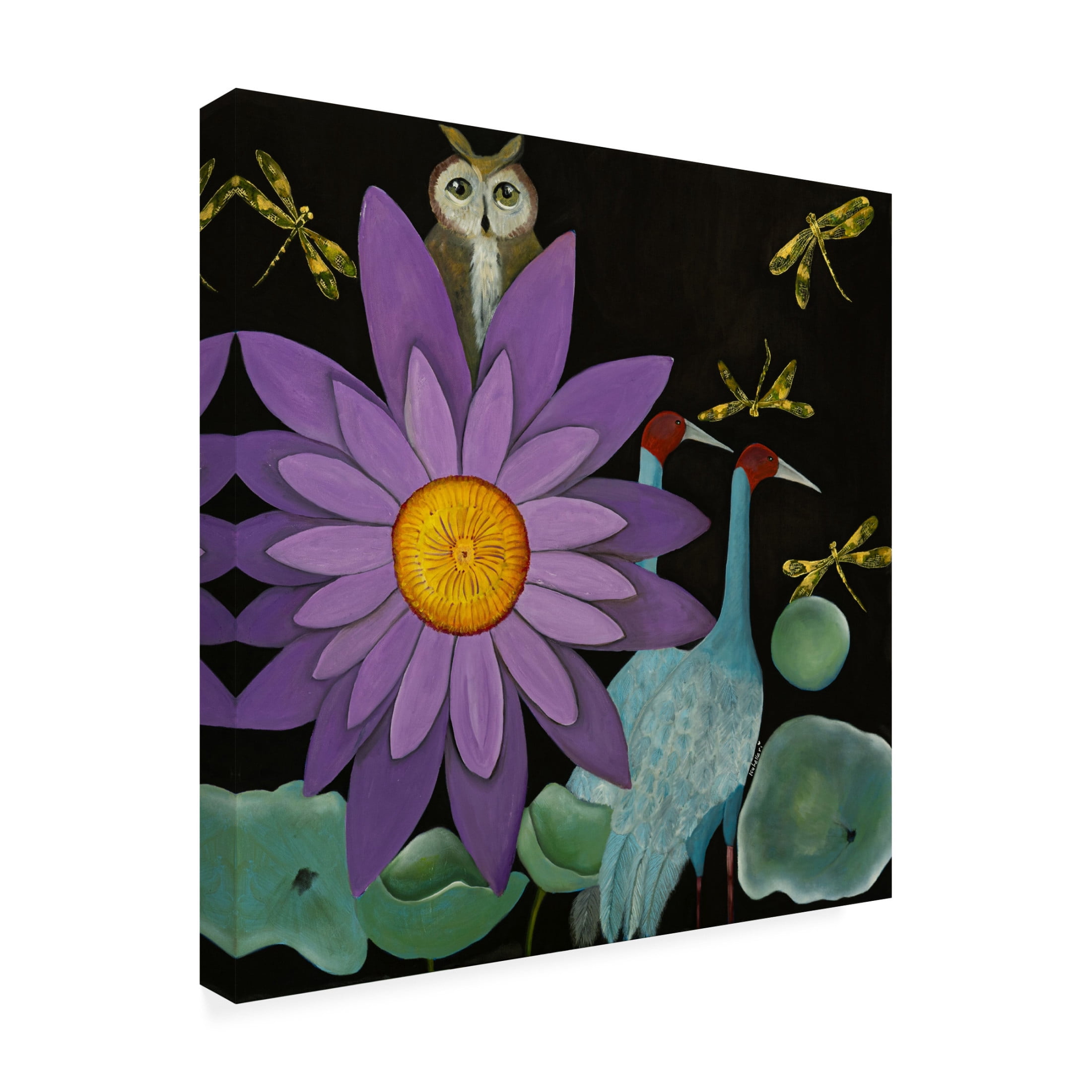 Trademark Fine Art Isabelle Ri Lotus Canvas Wall Art