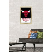 NBA Chicago Bulls - Logo 21 Wall Poster, 14.725 x 22.375, Framed